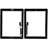 Group Vertical&reg; Black Touch Screen Display Digitizer Complete Assembly + Home Button Menu for Apple iPad 3 3rd Generation A1416 A1403 A1430