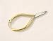 4" Professional Cuticle Nippers Acrylic Nail Clippers With Gold Handle Good Quality