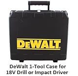 DeWALT Hard Plastic Universal Drill/Driver and Hammer Drill Tool Case [並行輸入品]