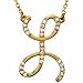 14k Yellow Gold Lovely L Initial Diamond Necklace
