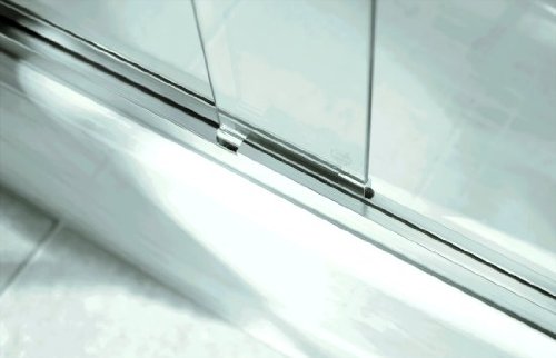 Kohler R702200-L-SHP Fluence Frameless Bypass Shower Door with Crystal Glass, Bright Polished Silver