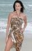 Your Best Look® Leopard Paisley Bandeau Swimsuit - Women's Swimwear Plus Size Swimsuit