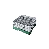 Cambro Camrack Glass Rack, Green, 16 Compartments