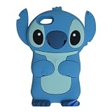 S9D Cute 3D Stitch Silicone Cover Case for Apple Ipod Touch 4 Gen 4G 4th TC17 Blue