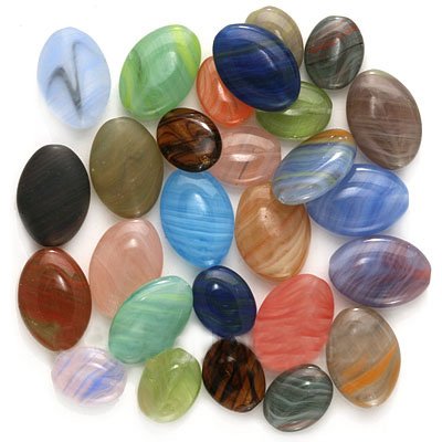External hard drive:Czech Glass Oval Beads in Assorted Colors & Sizes