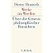Werke im Werden: �ber die Genesis philosophischer Einsichten