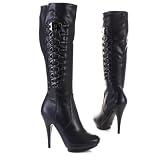 Zoom Produkt-Bild: Damen Schuhe, Stiefel, 9947, Synthetik in hochwertiger Leder Optik
