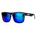 Kush Mens Neon Pop Horn Rim Sport horned Sunglasses Slate Teal