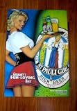 ST PAULI GIRL BEER 2002 HEATHER KOZAR 19 X 27 POSTER