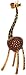 Natural Coconut Shell Giraffe Accent Lamp Night Light