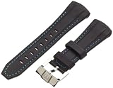 TechnoMarine SL140003 Cruise Black Calf Leather Blue Stitching 40mm Cruise Watch Strap
