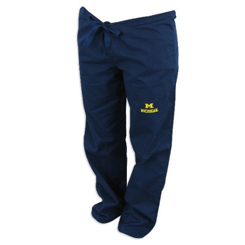 Michigan Wolverines Blue Scrubs Pants