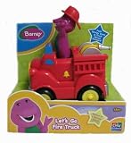Barney - Toys - Barney Push N Go Vehilce - Fire Truck