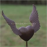 Click for more about METAL SCULPTURE HEART wings garden obelisk art deco Flying Heart - XTRADEFACTORY GMBH.
