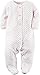 Carter's Baby Girls' Microfleece 115g147, White Hearts, 9 Months