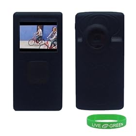Black Silicone Skin Case Cover for Flip UltraHD Video Camcorder (3rd Generation) NEWEST MODEL (Flip Ultra NOT Included)