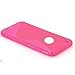 iPhone 6 Plus Case - LK S Shape Slim TPU Gel Rubber Soft Skin Silicone Case Cover for iPhone 6 Plus (5.5inch) + Stylus Pen (TPU - Hot Pink)