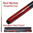 Red Marble Graphite Cue Billiard Stick - Billiards > Cue Sticks > Fiberglass / Graphite Cue