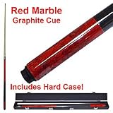 Red Marble Graphite Pool Stick
