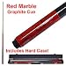 Red Marble Graphite Cue Billiard Stick - Billiards > Cue Sticks > Fiberglass / Graphite Cue