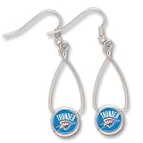 Oklahoma City Thunder Official Logo French Loop Earrings