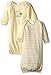 Spasilk Unisex Baby 2 Pack 100 Percent Cotton Gown, Yellow Ark