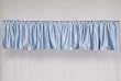 Light Blue Velvet Rod Pocket / Pole Top Valance