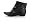 Platino "Inka" Ladies Studded Ankle Boots - Black