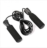 New Type Skipping Speed Rope Weighted Fitness Boxing PVC Plastic Jump Jumping Gym Black