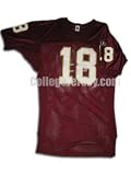 Maroon No. 18 Game Used Central Michigan Russell Football Jersey