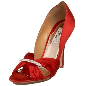 Buy Badgley Mischka Ladies Rosali Open Toe Pump by Badgley Mischka