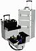 SHANY Pro Rolling Aluminium Case - Professional Makeup and Cosmetic Case