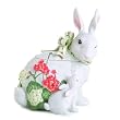 Fitz and Floyd Geranium Rabbit Cookie Jar