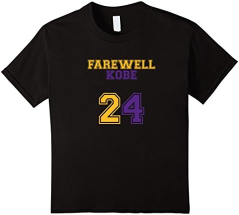 Kids Kobe Farewell Colored T-Shirt 12 Black