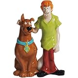 Westland Giftware Magnetic Ceramic Salt and Pepper Shaker Set, Scooby-Doo and Shaggy, Multicolor
