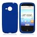 Electronics : For HTC Droid Eris 6200 Silicone Case Rubber Skin Blue