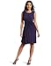 Suzi Chin Women's Sleeveless Draped Dress, Purple Savy, 4