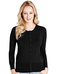 Bobble Button Plain Cardigan