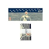 手染めてぬぐい　鬼太郎目かづら