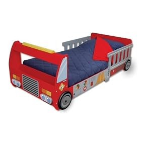 KidKraft FireTruck Toddler Cot