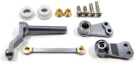 GPM Racing #CC048GM Aluminum Steering Assembly Set Gun Metal for Tamiya CC01