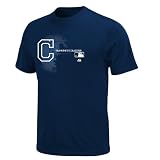 MLB Boys' Cleveland Indians Change Up Short Sleeve Basic Tee by Majestic (Athletic Navy, X-Large)
