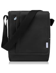 Duzign Carrier Vertical Messenger Bag (Black) for Apple iPad Air, iPad 4, 3, 2