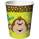 Monkeyin' Around 9oz Cups, 8 count