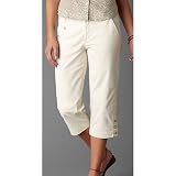 Dockers Plus Belted Button Hem Soft Khaki Capris SILVERBIRCH KHAKI 20W