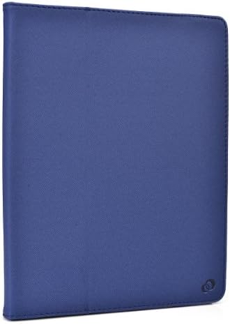 AlphaSpek Universal 9-10" Tablet Case with Built-in Stand and Camera Revealing Flap for Visual Land Connect 9, Premier 9 Prestige Elite 9Q, Dark Blue