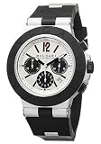 Bulgari AC44TAVD-SLN Diagono Silver Tone Dial Aluminium and Rubber Men's Automatic Chronograph Watch