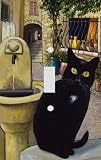 French Cat Decorative Switchplate Cover