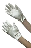 Fancy Girl's Satin Wrist Length Gloves in 4 Sizes and 7 Colors