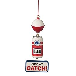 Great Catch W Beer & Bobber Fishing Ornament